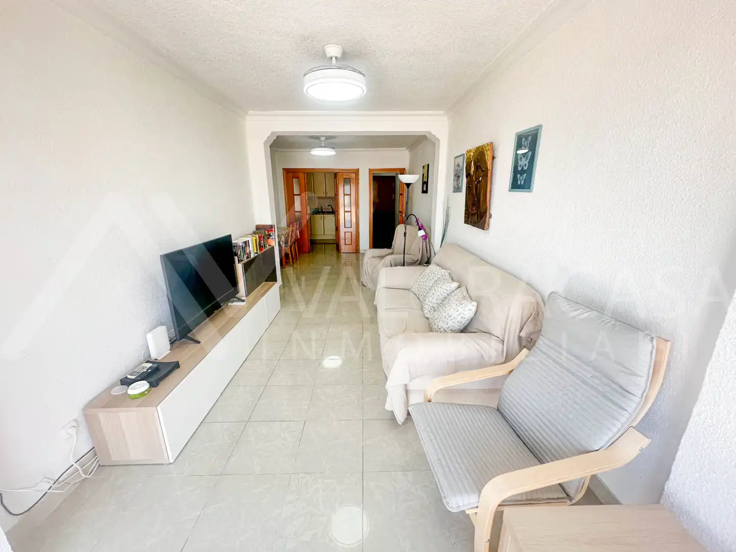 Living room of Flat for rent in Málaga  with Air Conditioner, Furnished and Microwave