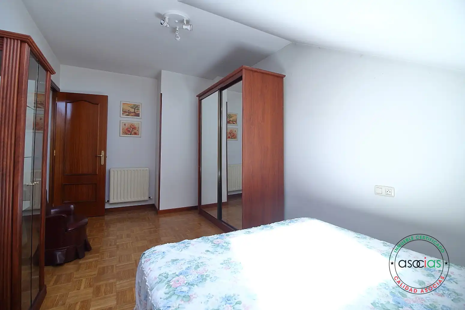 Bedroom of Flat for sale in Gijón   with Heating, Parquet flooring and Storage room