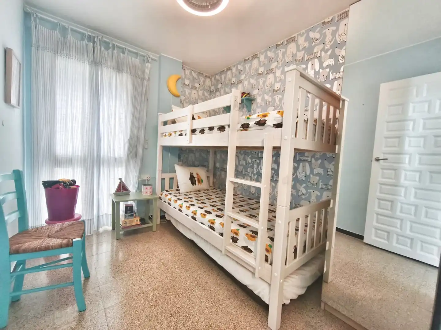Schlafzimmer von Wohnung zum Verkauf in Lloret de Mar mit Heizung, Privatgarten und Terrasse