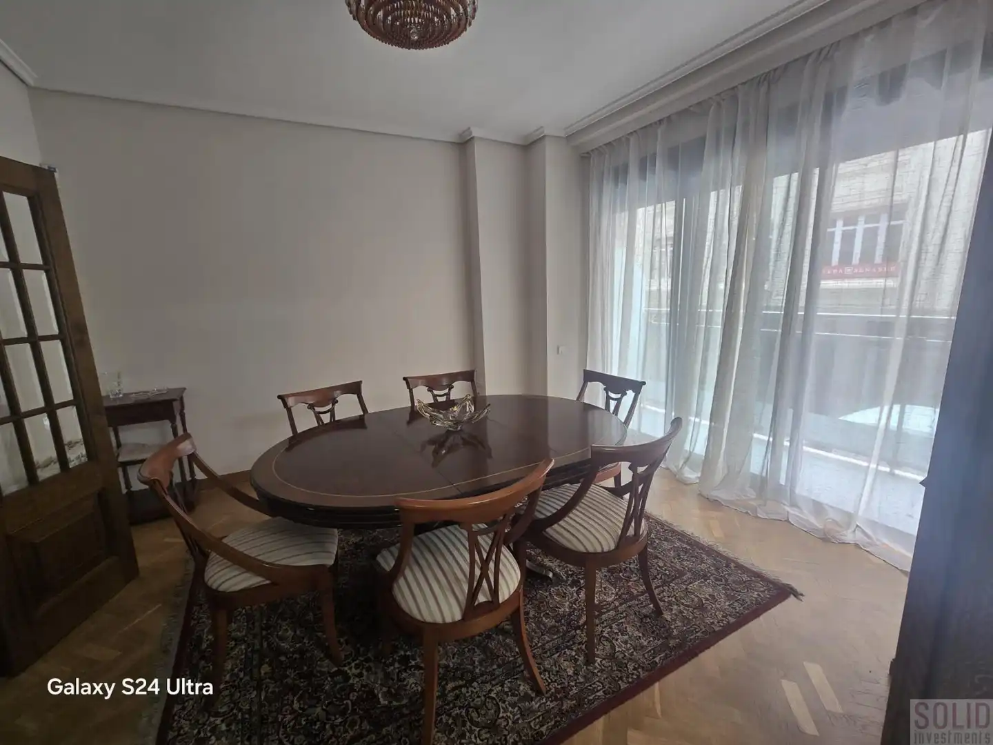 Dining room of Flat for rent in Valencia  with Air Conditioner and Balcony