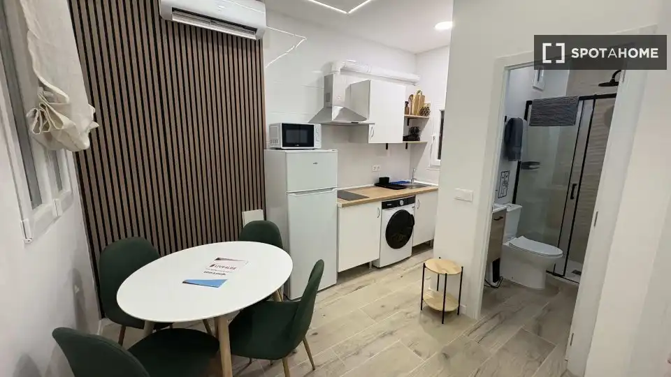 Küche von Wohnungen zur untervermieten in Madrid mit Klimaanlage, Heizung und Terrasse