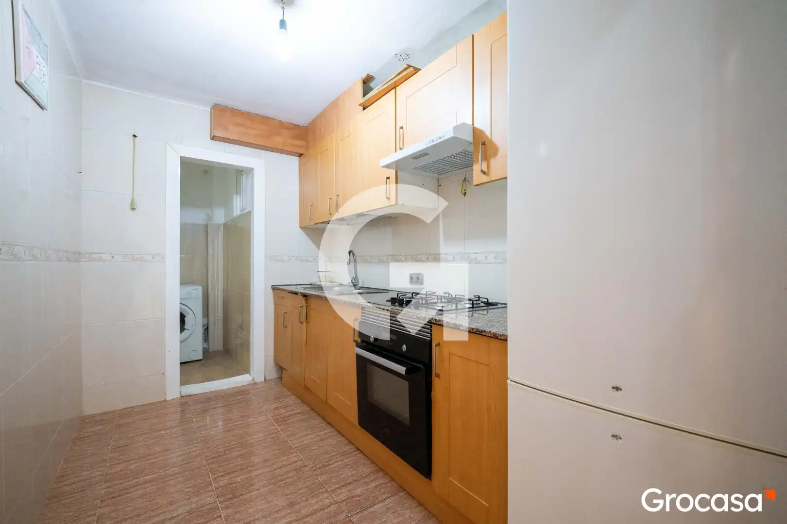 Kitchen of Flat for sale in Mataró  with Air Conditioner, Oven and TV