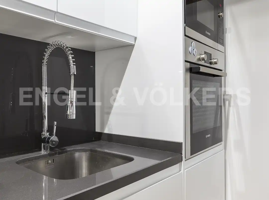 Küche von Wohnung zur Miete in Barcelona mit Klimaanlage, Heizung und Möbliert