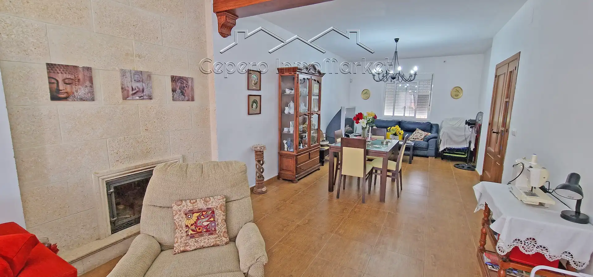 Sala d'estar de Casa o xalet en venda en El Puerto de Santa María amb Aire condicionat, Jardí privat i Piscina