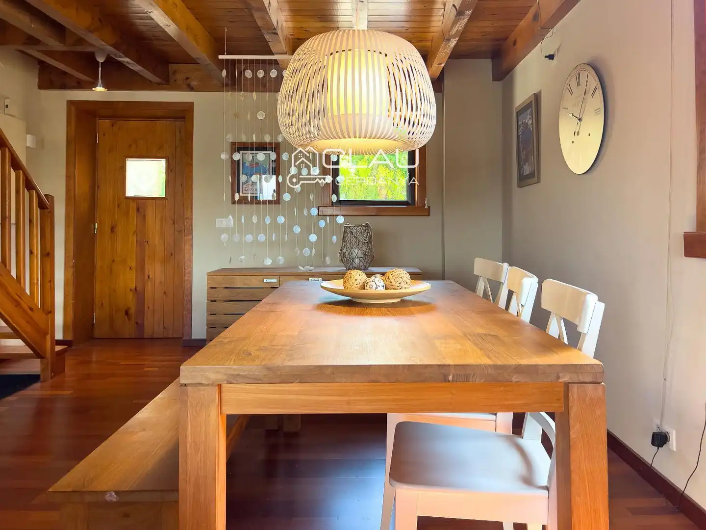Dining room of Duplexes for rent in Osséja  with Heating, Parquet flooring and Terrace