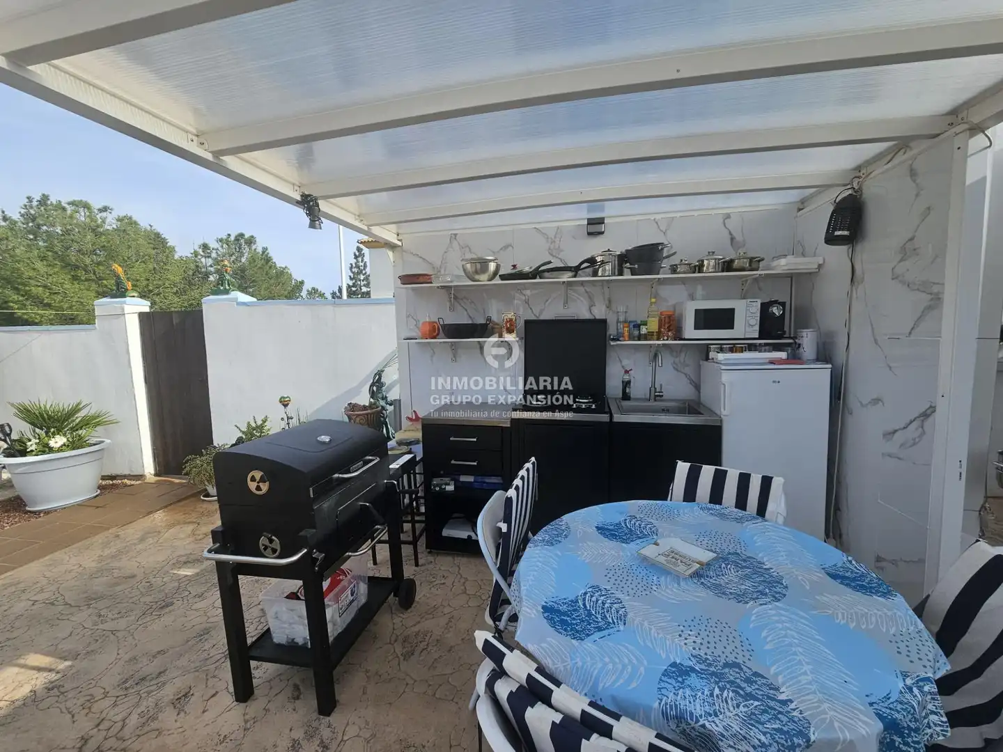 Terraza de Casa o chalet en venta en Hondón de las Nieves / El Fondó de les Neus con Aire acondicionado, Calefacción y Jardín privado