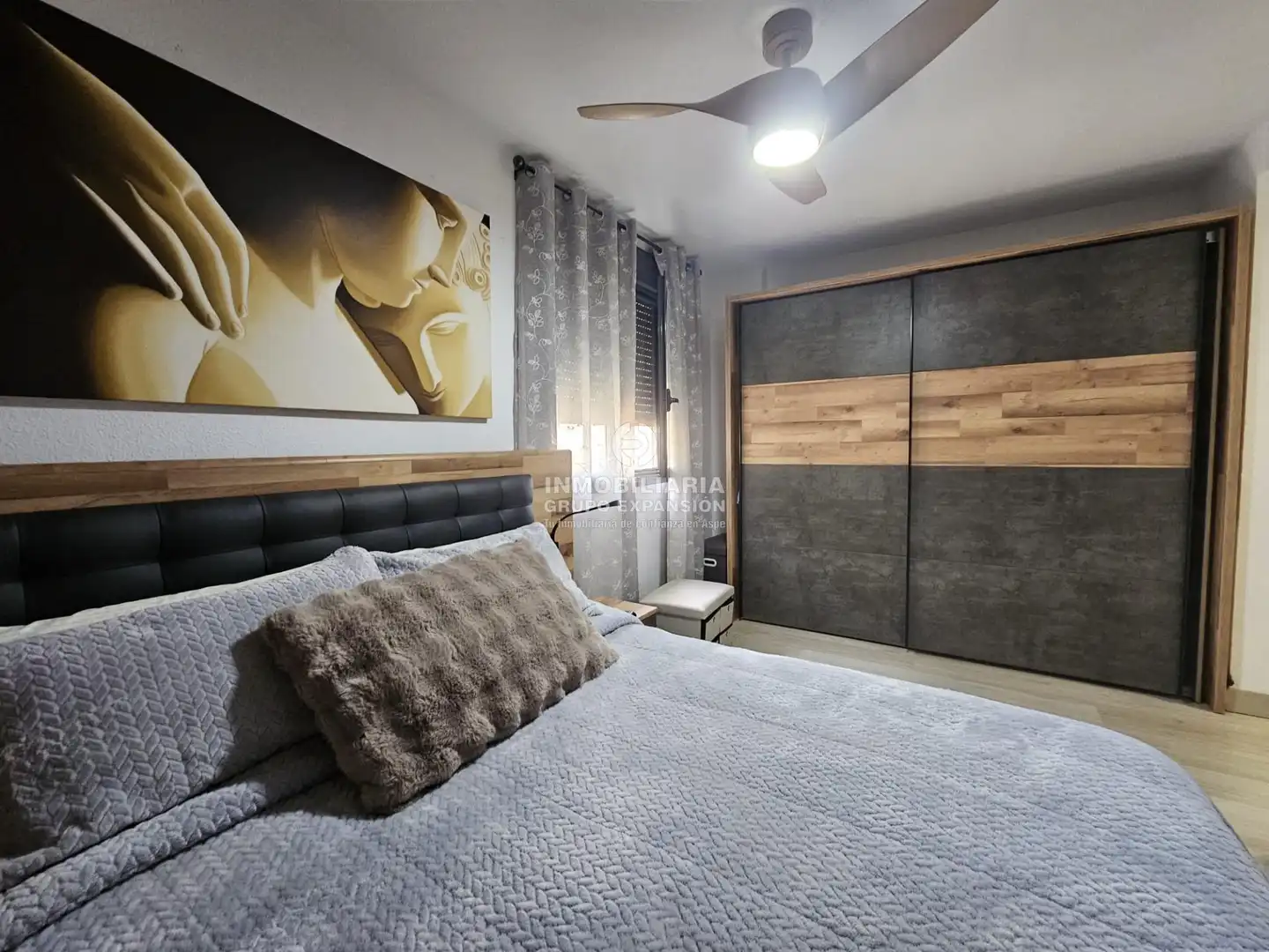Schlafzimmer von Wohnung zum Verkauf in Aspe mit Klimaanlage, Heizung und Privatgarten