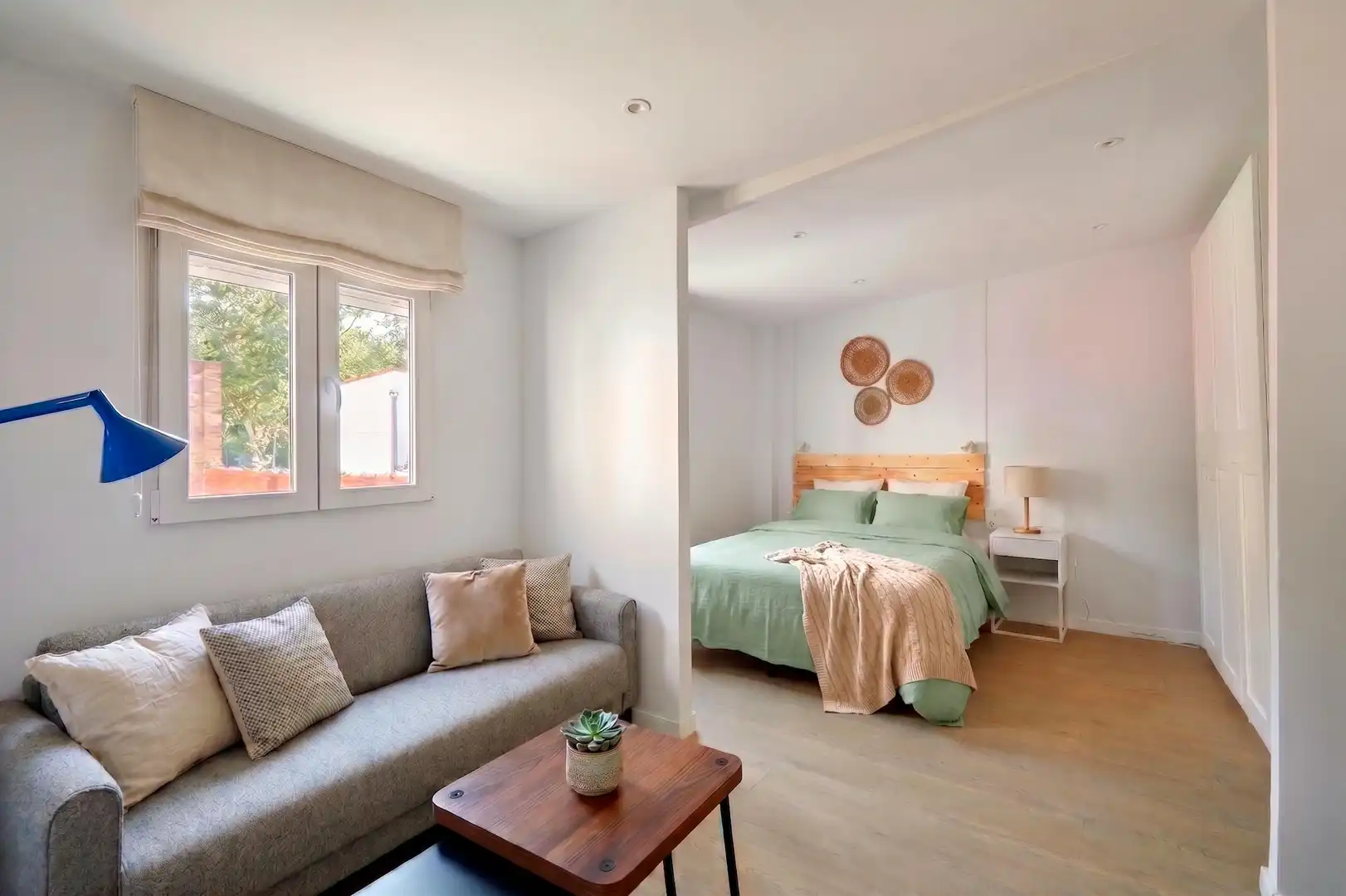 Schlafzimmer von Wohnung zur Miete in Barcelona mit Klimaanlage, Heizung und Möbliert