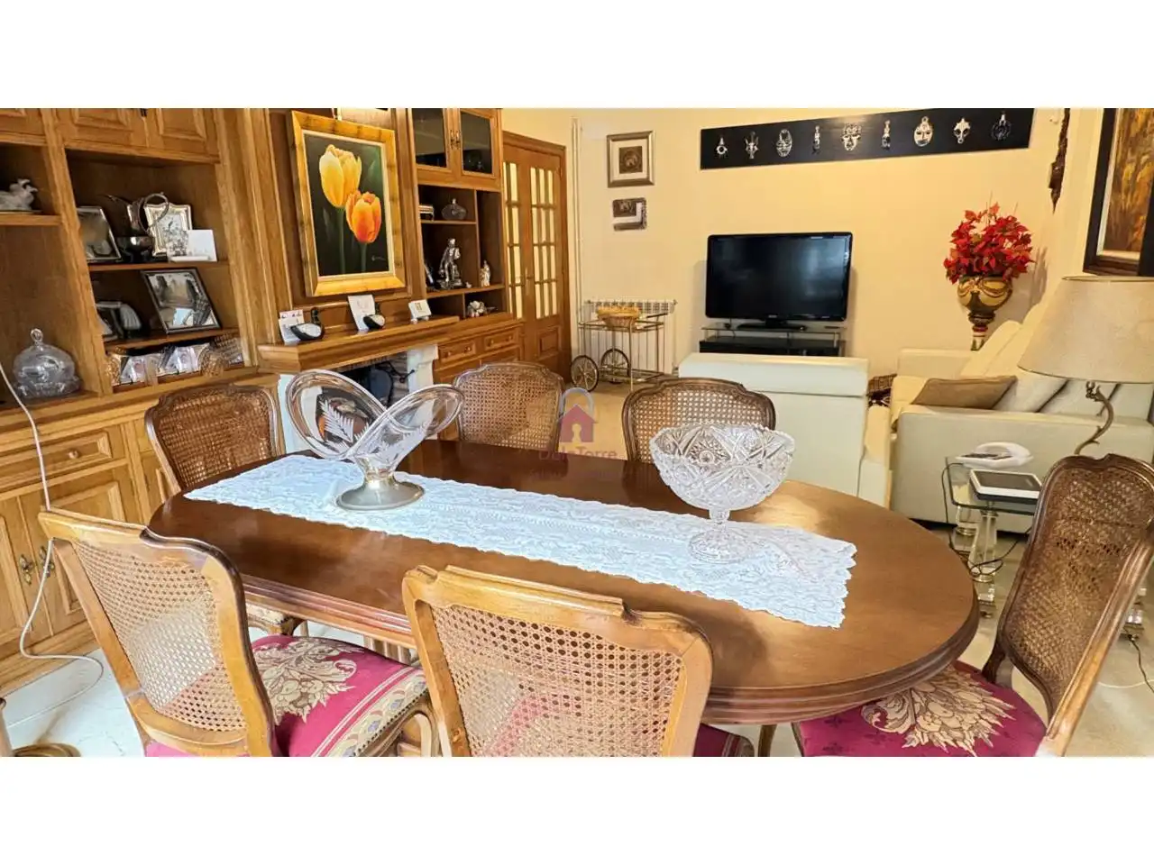 Esszimmer von Wohnung zum Verkauf in Terrassa mit Klimaanlage, Heizung und Balkon