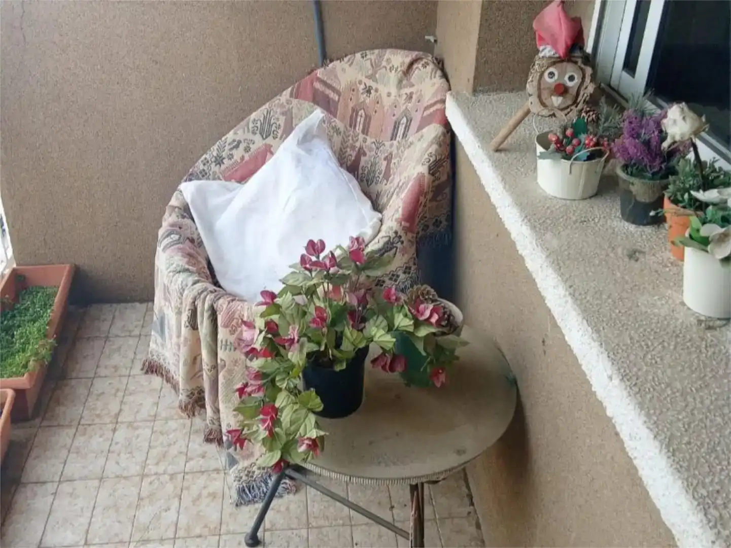 Terraza de Piso para compartir en Reus con Amueblado, Lavadora y TV
