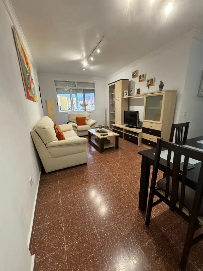 Sala de estar de Apartamento de alquiler en San Bartolomé de Tirajana con Aire acondicionado, Amueblado y Horno