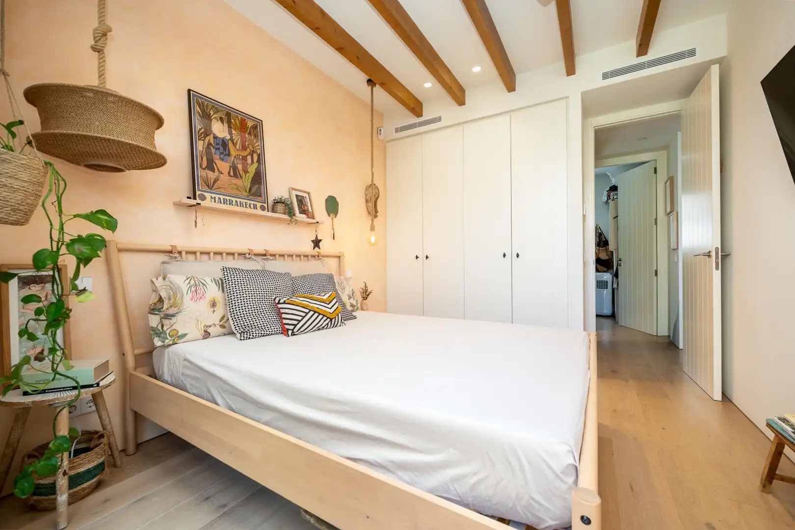 Schlafzimmer von Erdgeschoss zum Verkauf in  Palma de Mallorca mit Klimaanlage, Terrasse und Schwimmbad