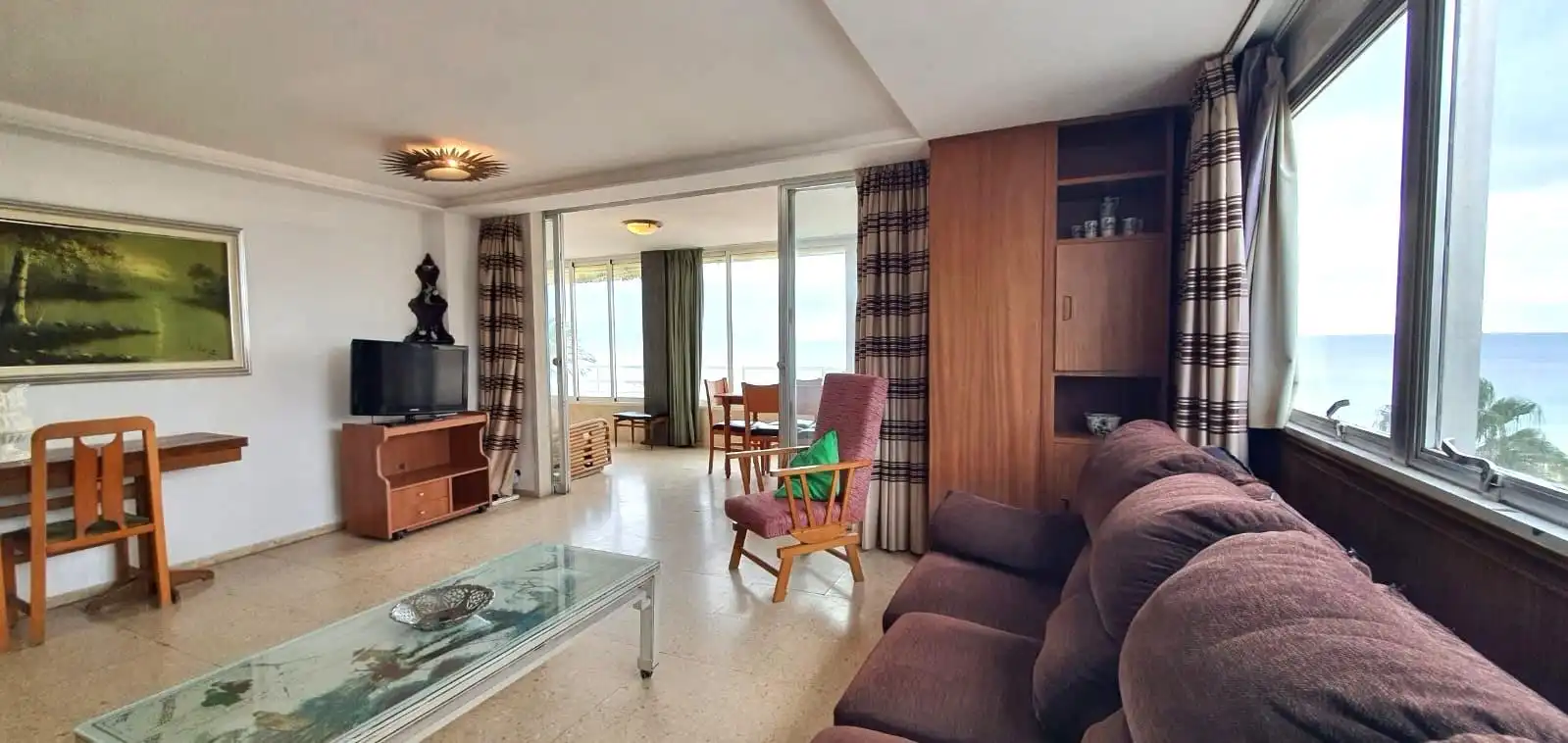 Sala d'estar de Apartament en venda en Benidorm amb Jardí privat, Terrassa i Balcó