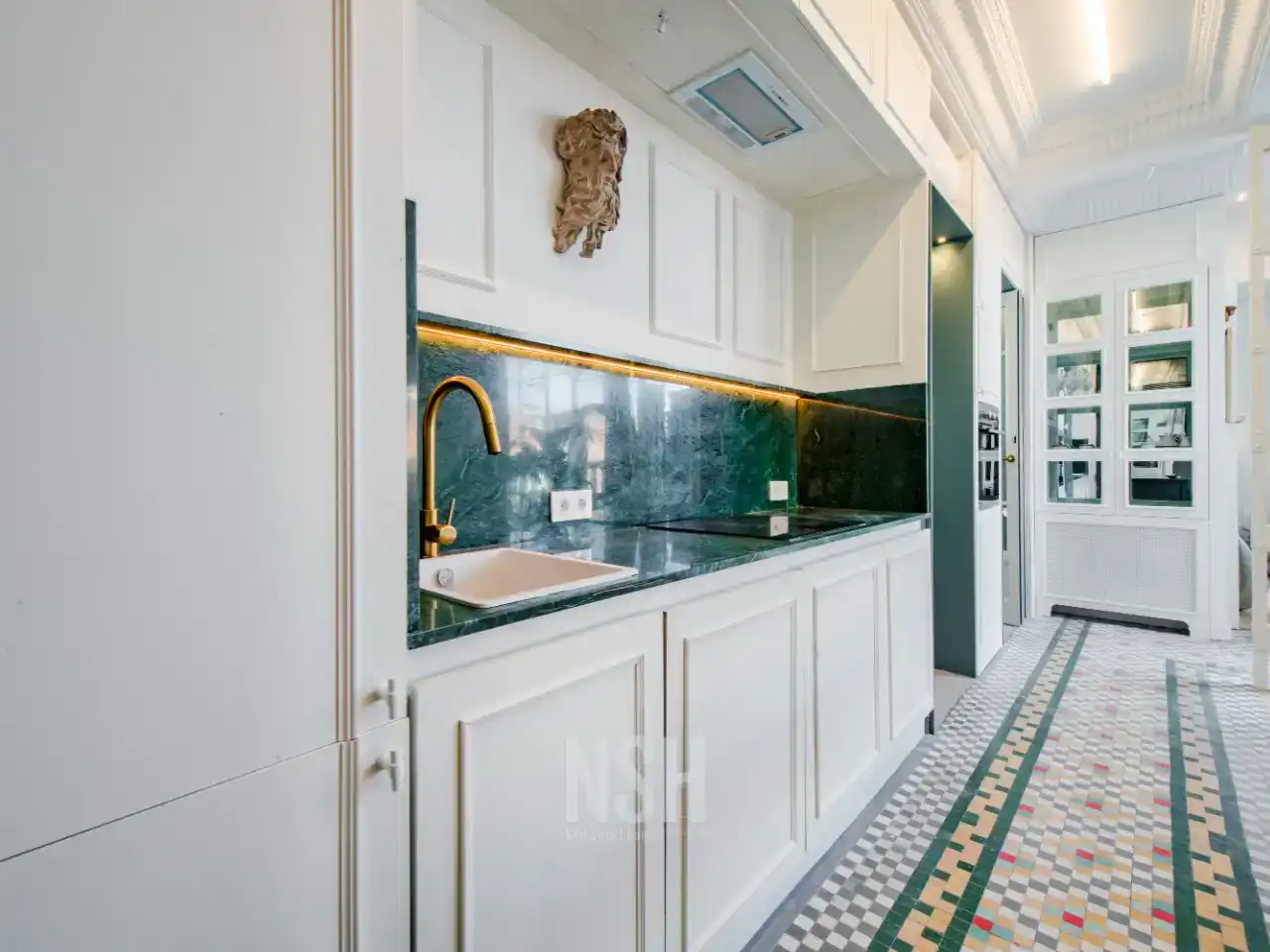 Kitchen of Flat for sale in  Madrid Capital  with Air Conditioner and Terrace