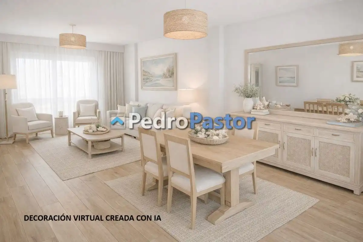 Sala de estar de Piso en venta en Dénia con Aire acondicionado, Calefacción y Piscina