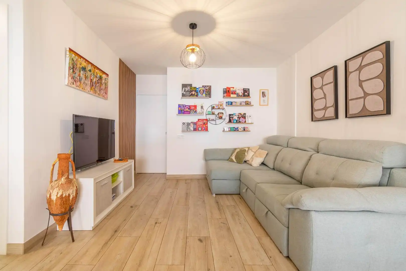 Sala de estar de Piso en venta en Almería con Aire acondicionado y Terraza