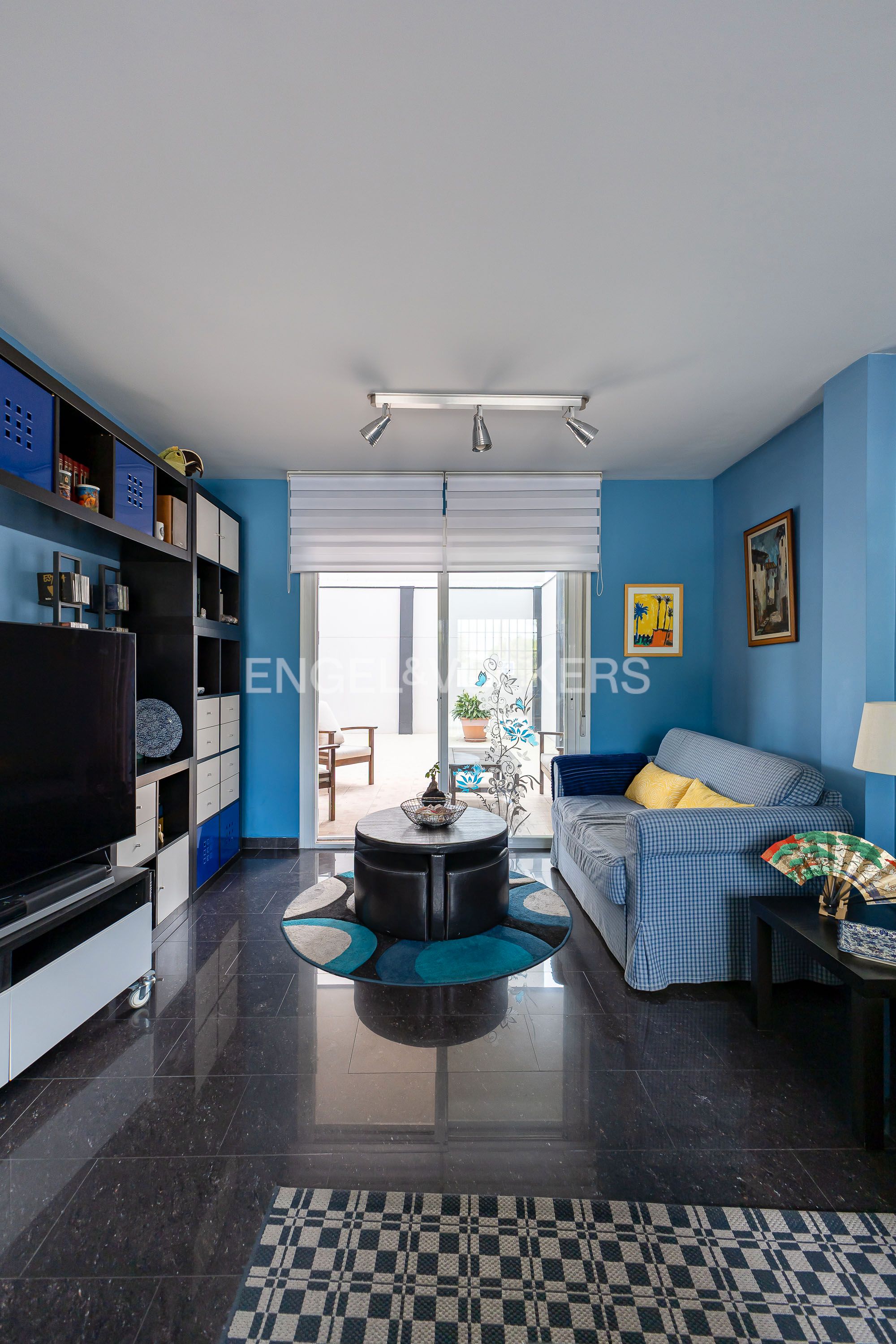 Sala de estar de Casa o chalet en venta en  Madrid Capital con Aire acondicionado, Calefacción y Jardín privado