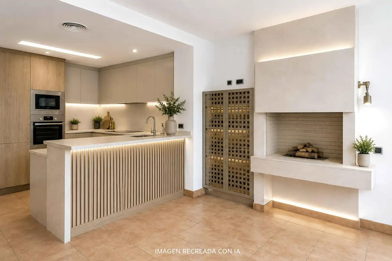 Kitchen of Attic for sale in Sabadell  with Air Conditioner, Heating and Terrace