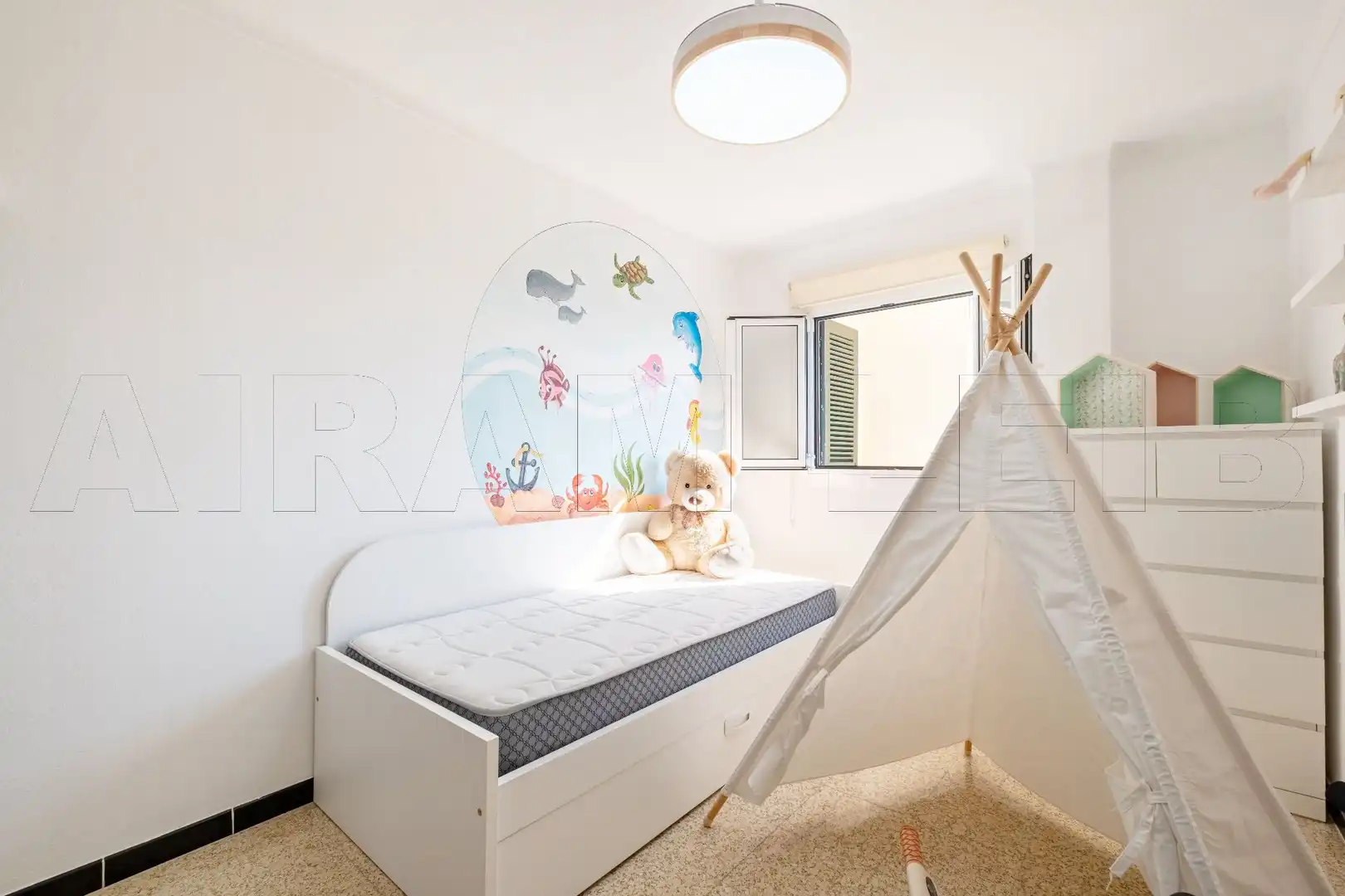 Bedroom of Flat for sale in Pollença  with Air Conditioner