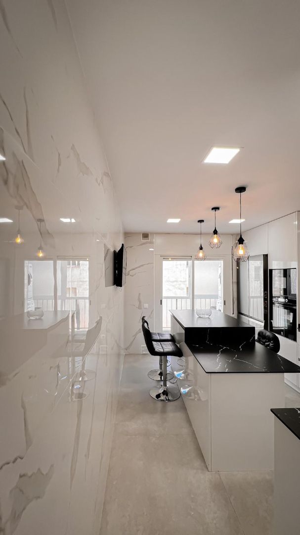 Kitchen of Flat for sale in Mataró  with Air Conditioner, Heating and Furnished