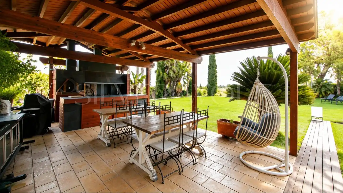 Terraza de Casa o chalet en venta en Sant Cugat del Vallès con Aire acondicionado, Calefacción y Jardín privado