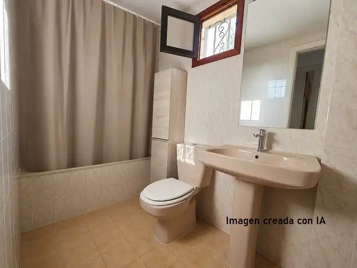 Baño de Apartamento en venta en Santa Pola con Aire acondicionado, Terraza y Amueblado