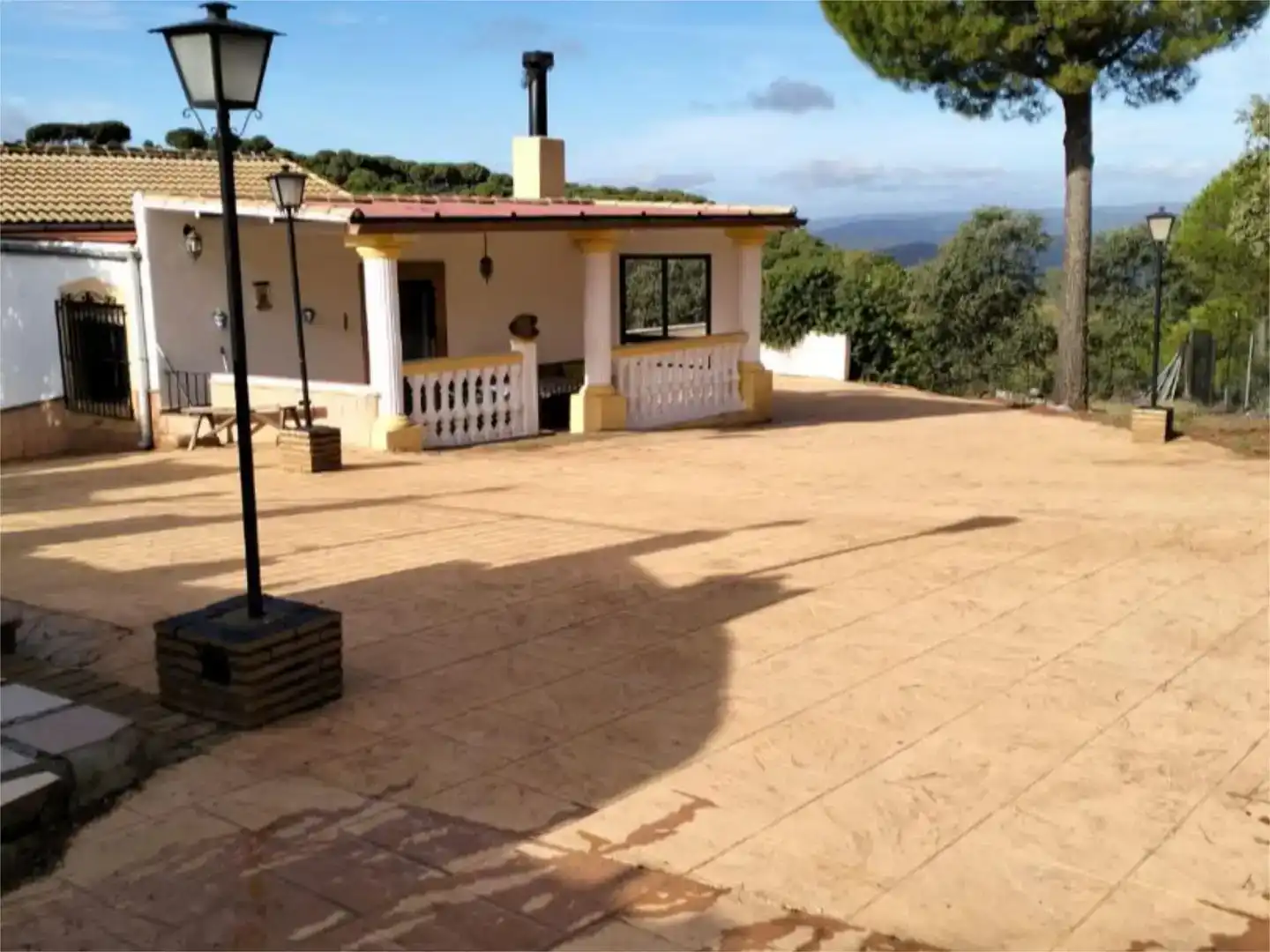 Terrasse von Wohnung zur Miete in Andújar mit Klimaanlage, Privatgarten und Schwimmbad