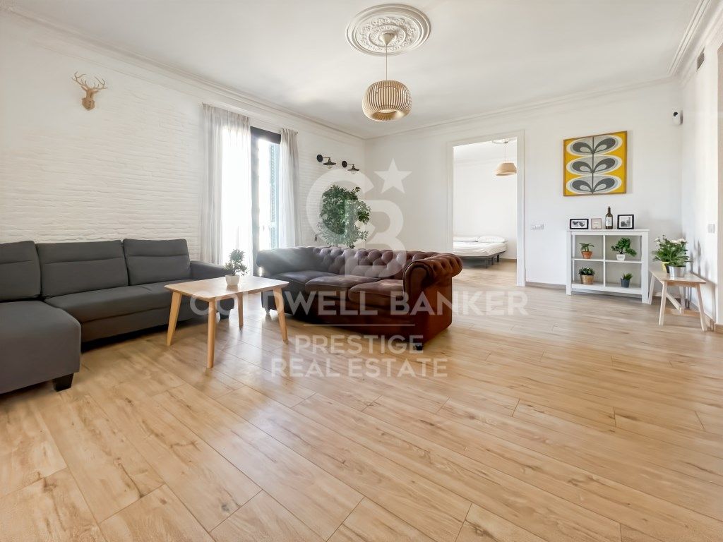 Sala de estar de Piso en venta en  Barcelona Capital con Aire acondicionado, Amueblado y Lavadora
