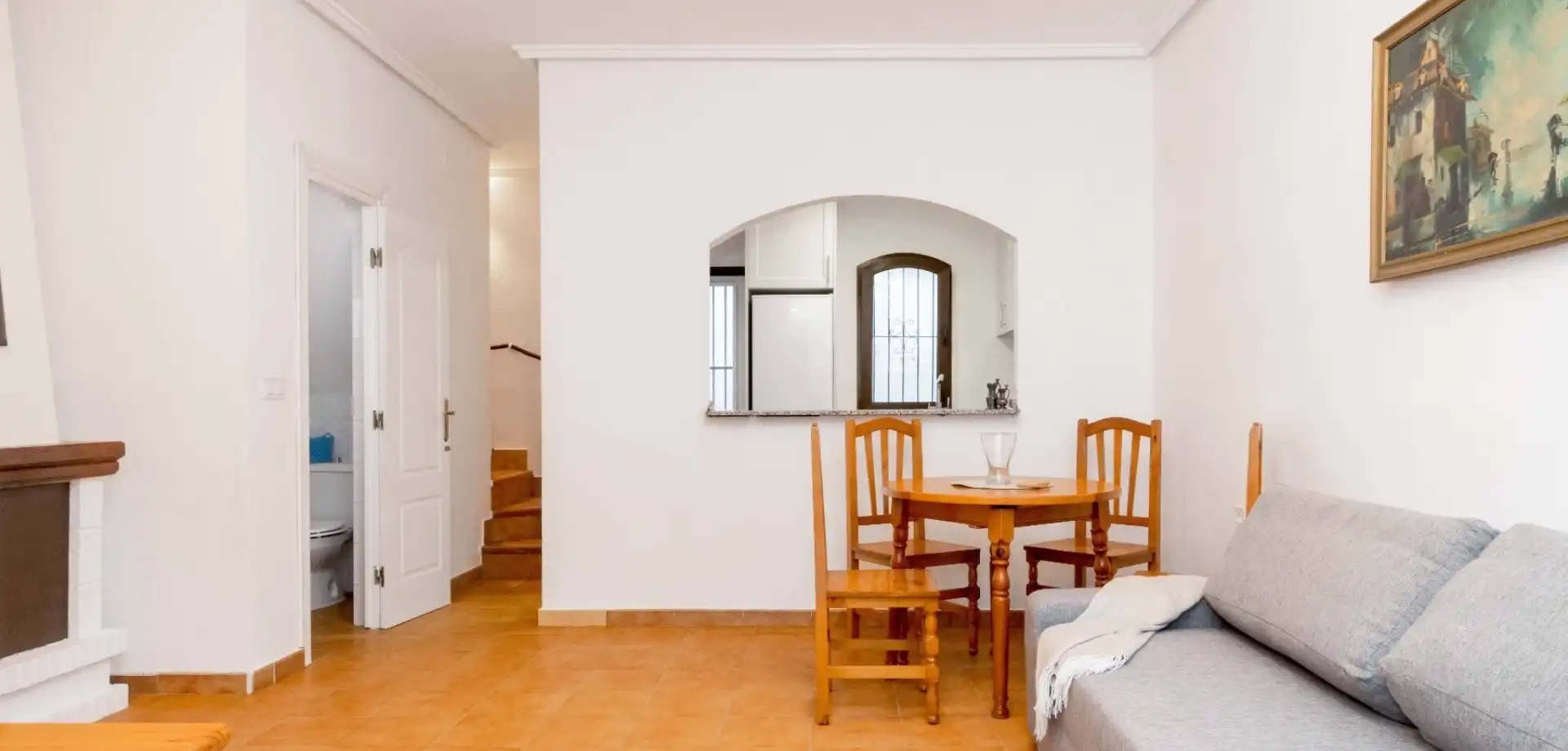 Menjador de Casa o xalet en venda en Orihuela amb Aire condicionat, Terrassa i Moblat
