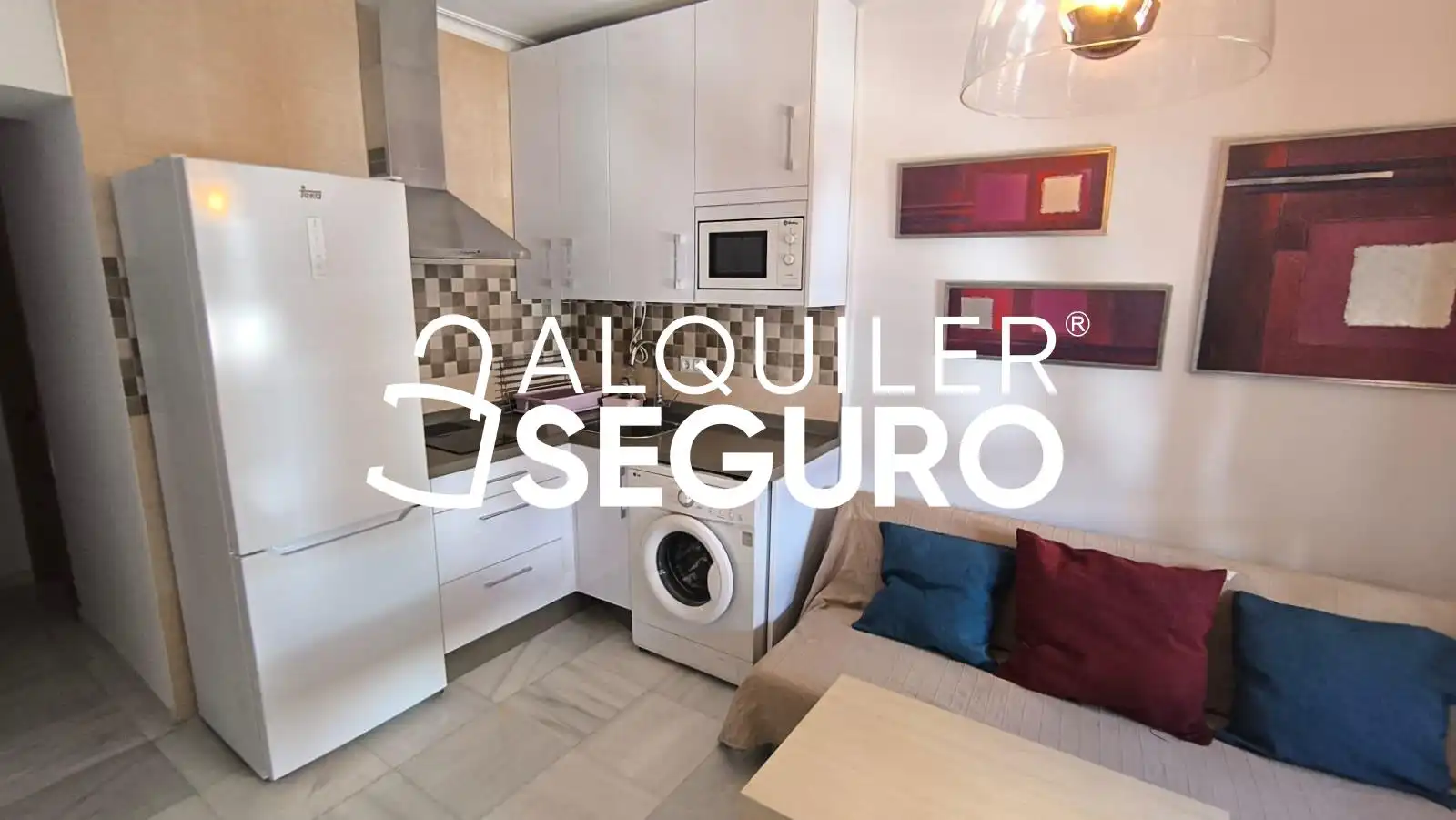 Kitchen of Flat for rent in Sevilla  with Air Conditioner and Furnished