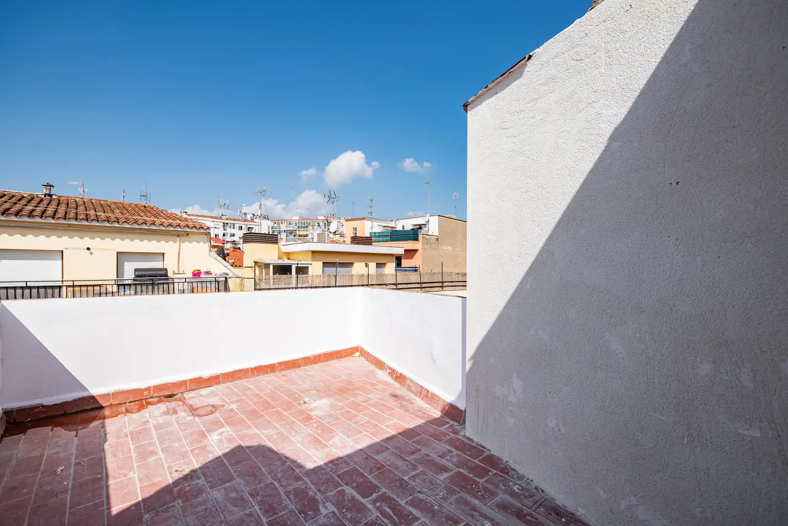 Terrasse von Dachboden zum Verkauf in Mataró mit Parkett, Terrasse und Ofen