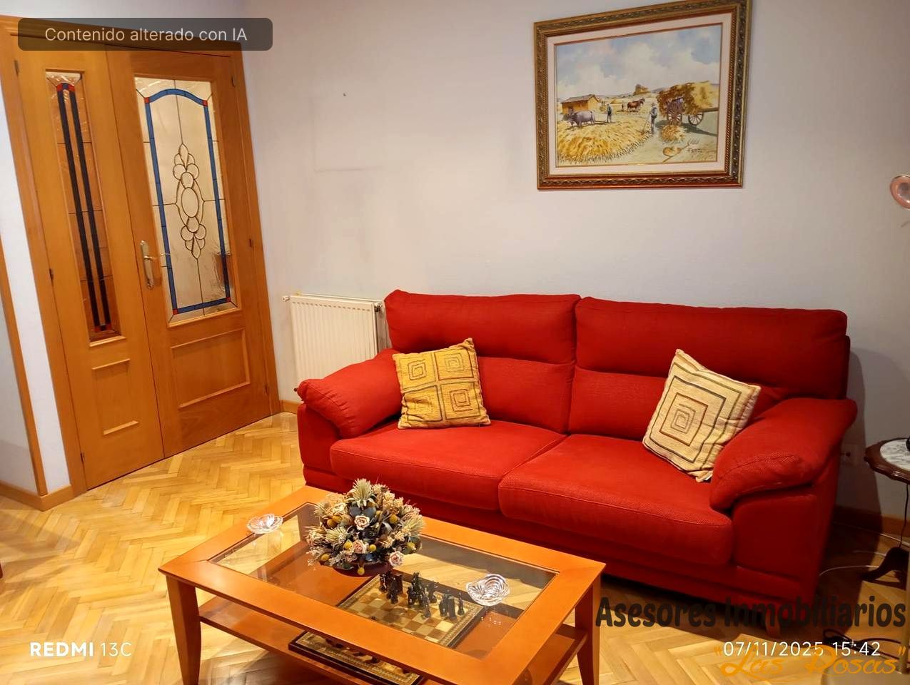 Sala d'estar de Pis en venda en  Madrid Capital amb Aire condicionat, Calefacció i Parquet