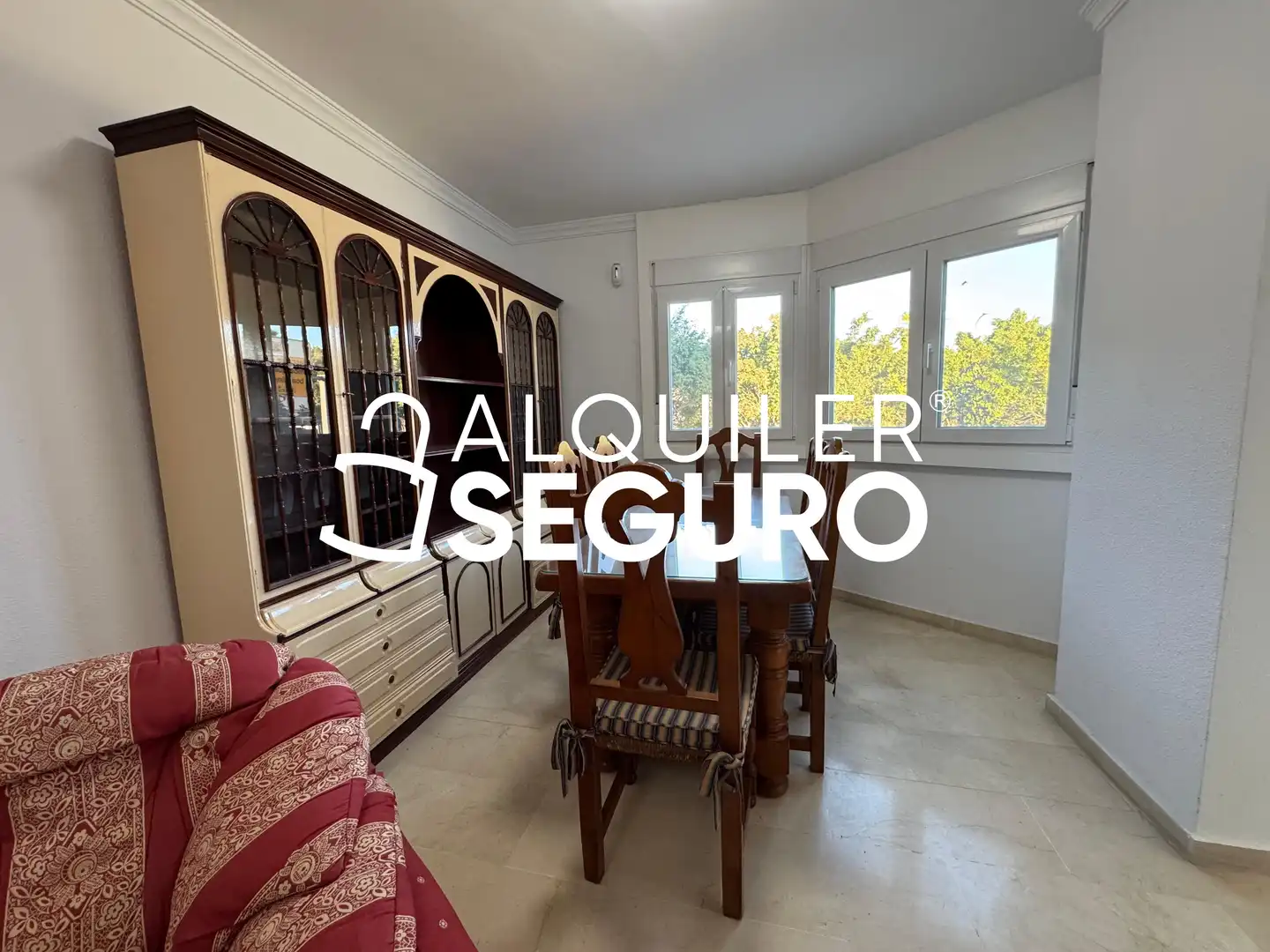 Comedor de Piso de alquiler en Málaga con Aire acondicionado, Terraza y Amueblado
