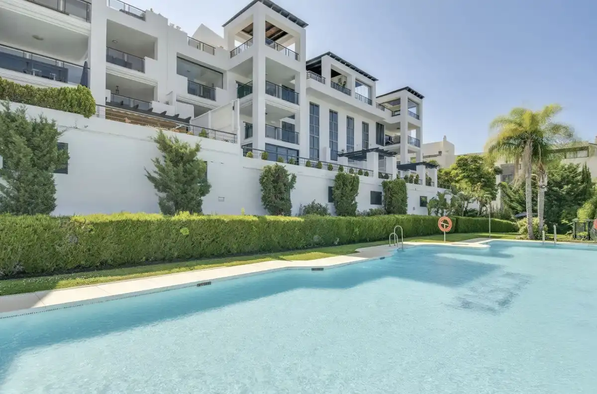 Exterior view of Apartments for sale in Benahavís  with Air Conditioner, Terrace and Storage room