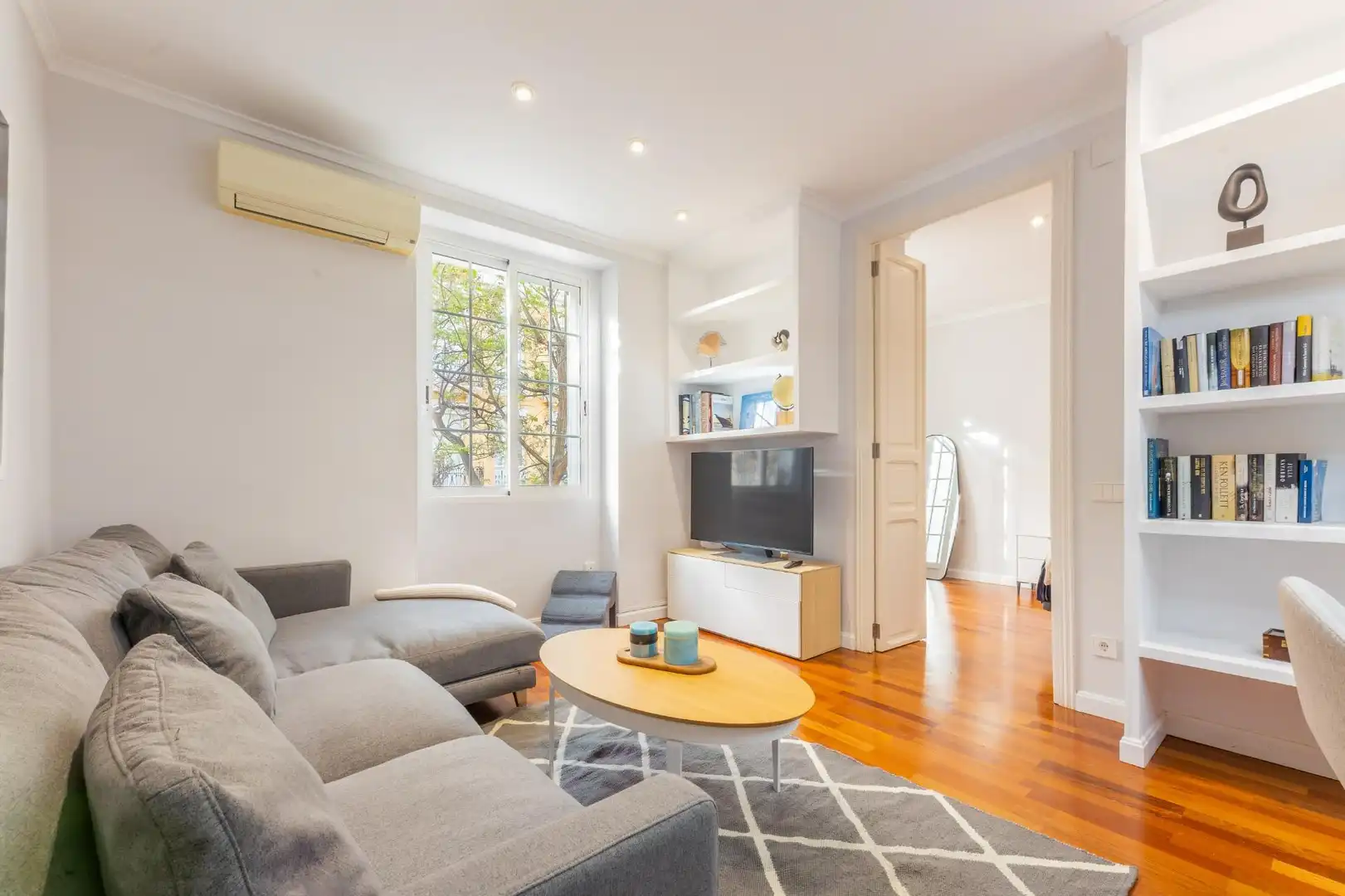 Sala de estar de Piso de alquiler en Valencia con Aire acondicionado, Calefacción y Amueblado