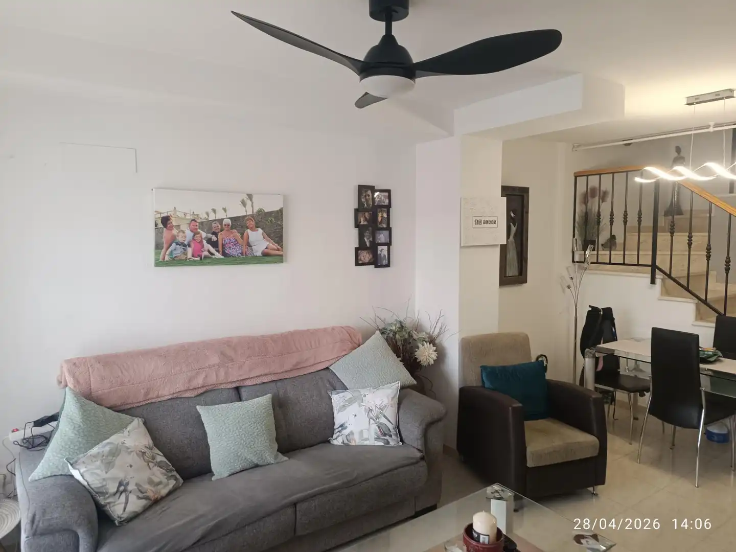 Sala de estar de Casa adosada en venta en Cartagena