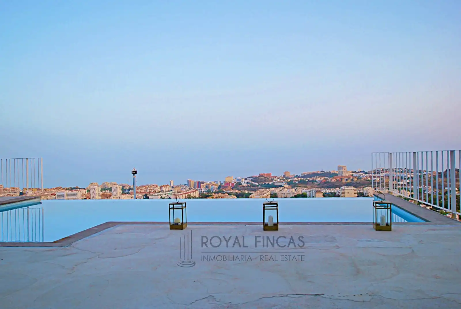 Terrace of Detached homes for sale in Benalmádena  with Air Conditioner, Terrace and Swimming Pool