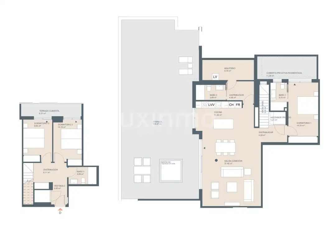 Penthouse with pool for sale in Centro ciudad, imagen 12