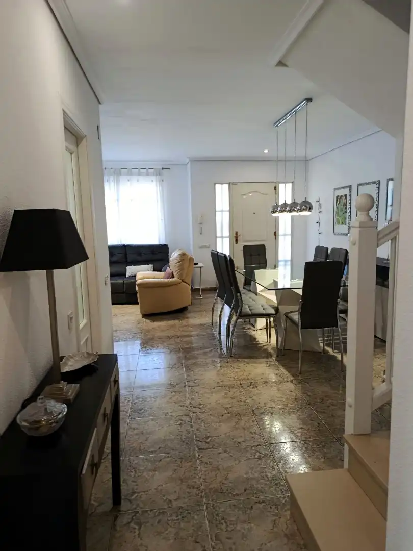 Sala de estar de Casa adosada en venta en Oropesa del Mar / Orpesa con Aire acondicionado, Terraza y Amueblado
