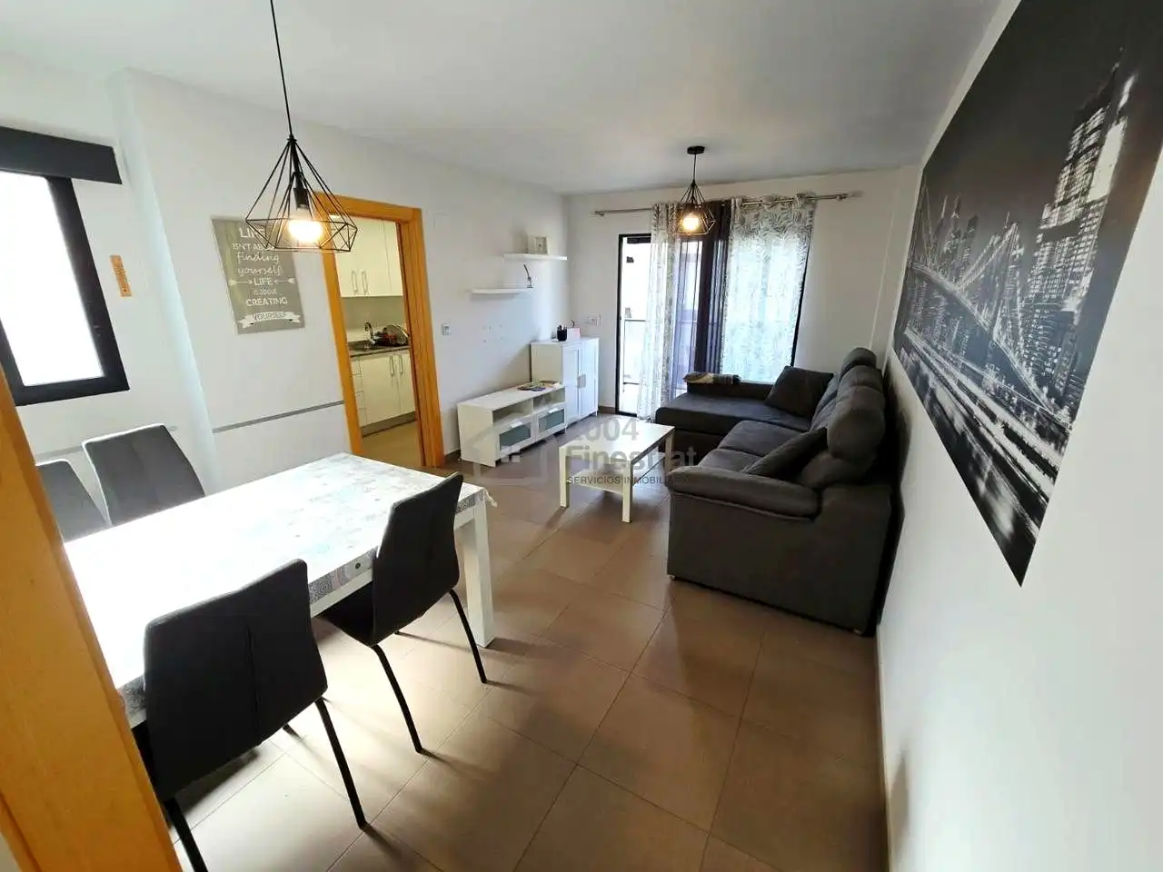 Living room of Flat for sale in Benidorm  with Air Conditioner, Terrace and Furnished