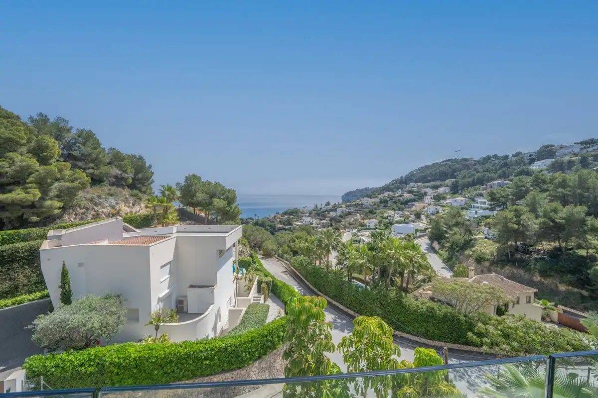 Vista exterior de Casa adosada en venta en Jávea / Xàbia con Aire acondicionado, Calefacción y Terraza