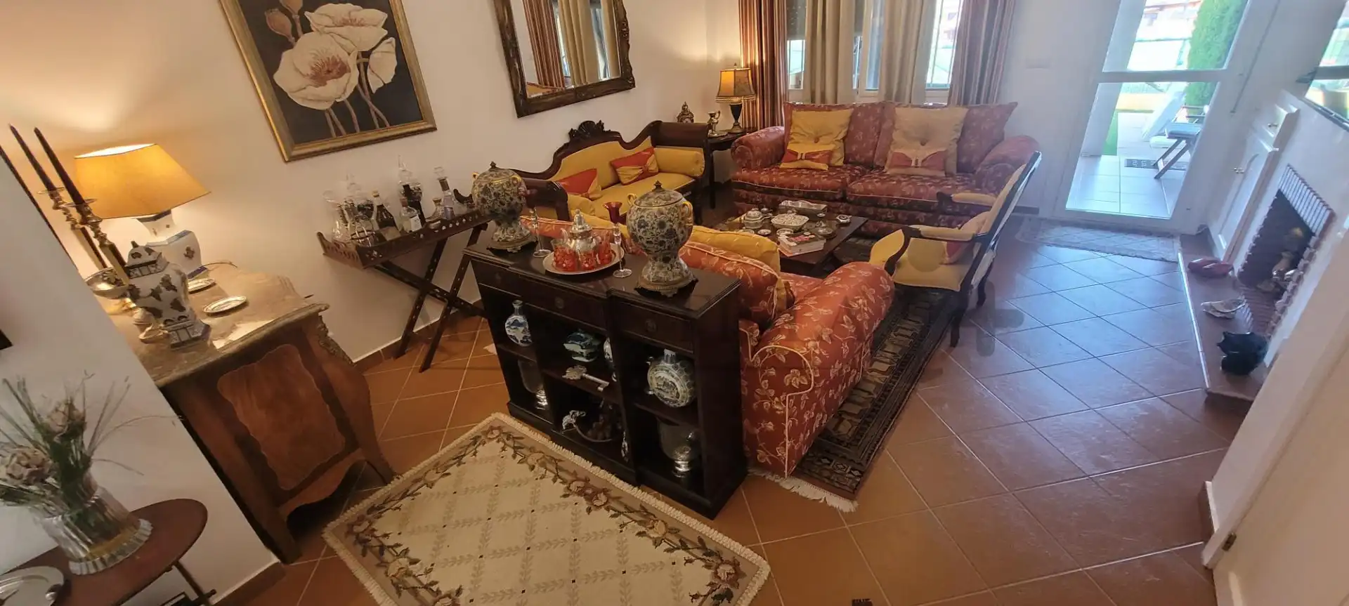 Sala de estar de Casa adosada en venta en Islantilla con Aire acondicionado, Calefacción y Jardín privado