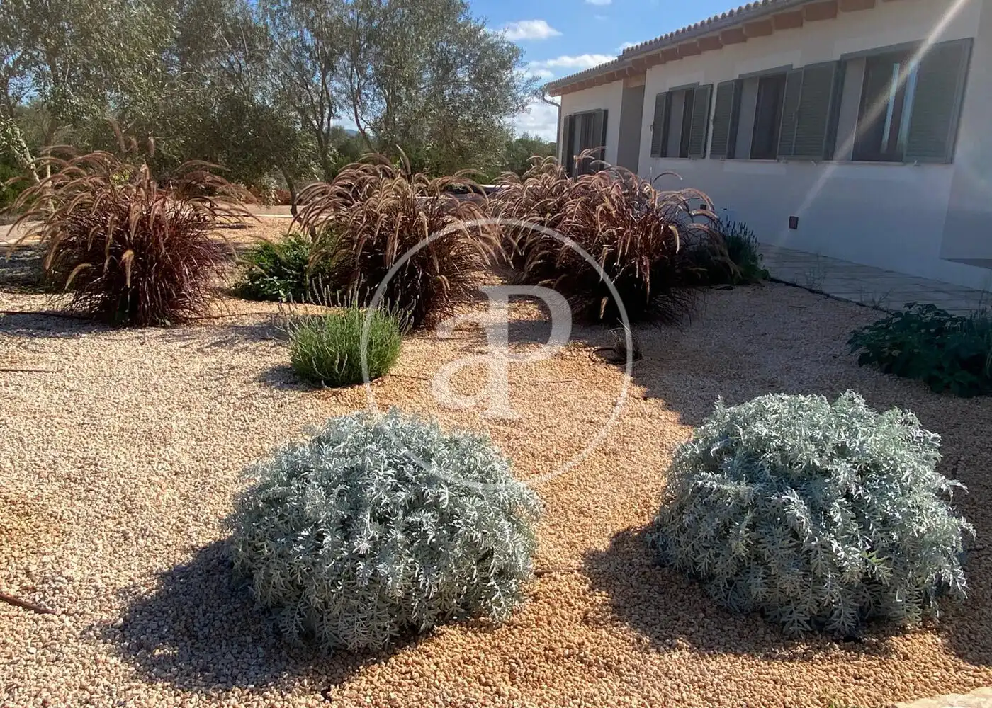 Garden of Houses for rent in Campos  with Air Conditioner, Heating and Private garden