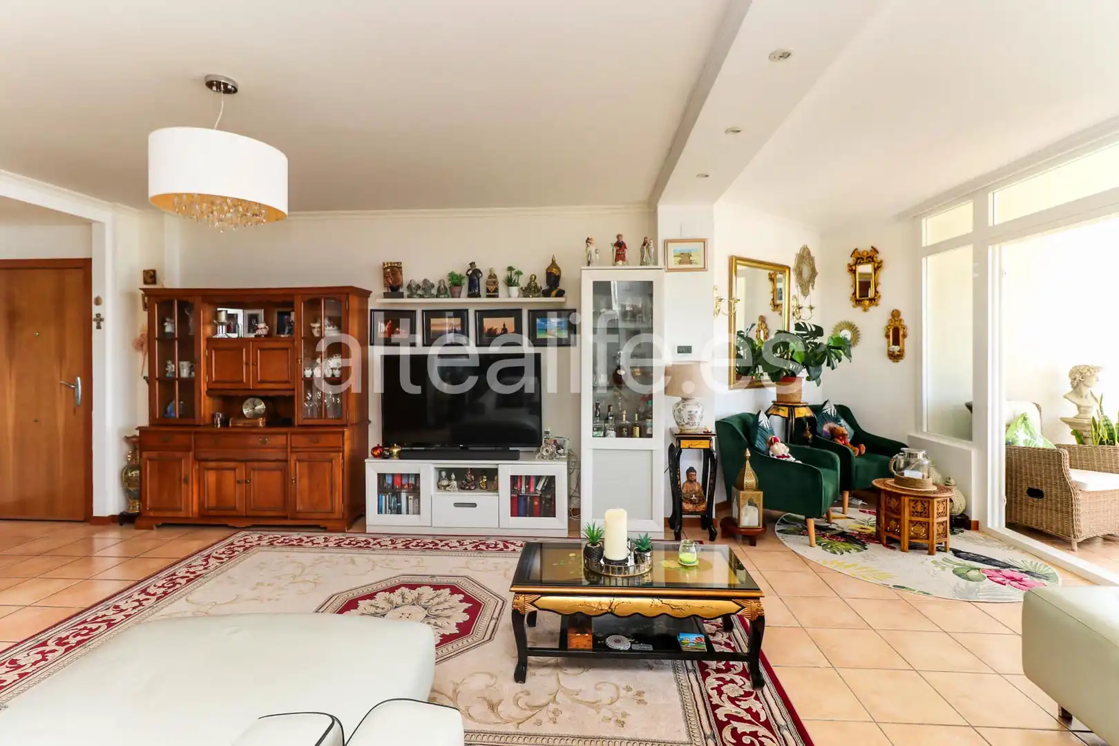 Sala d'estar de Apartament en venda en Altea amb Aire condicionat, Terrassa i Forn