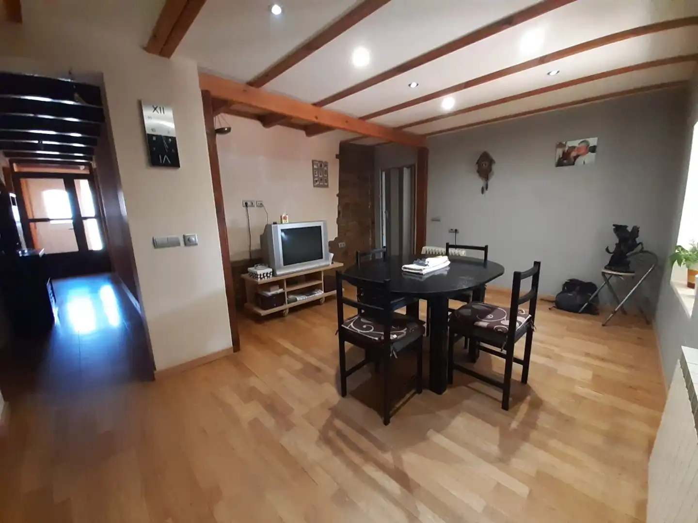 Living room of Houses for sale in Montamarta  with Heating, Parquet flooring and Storage room