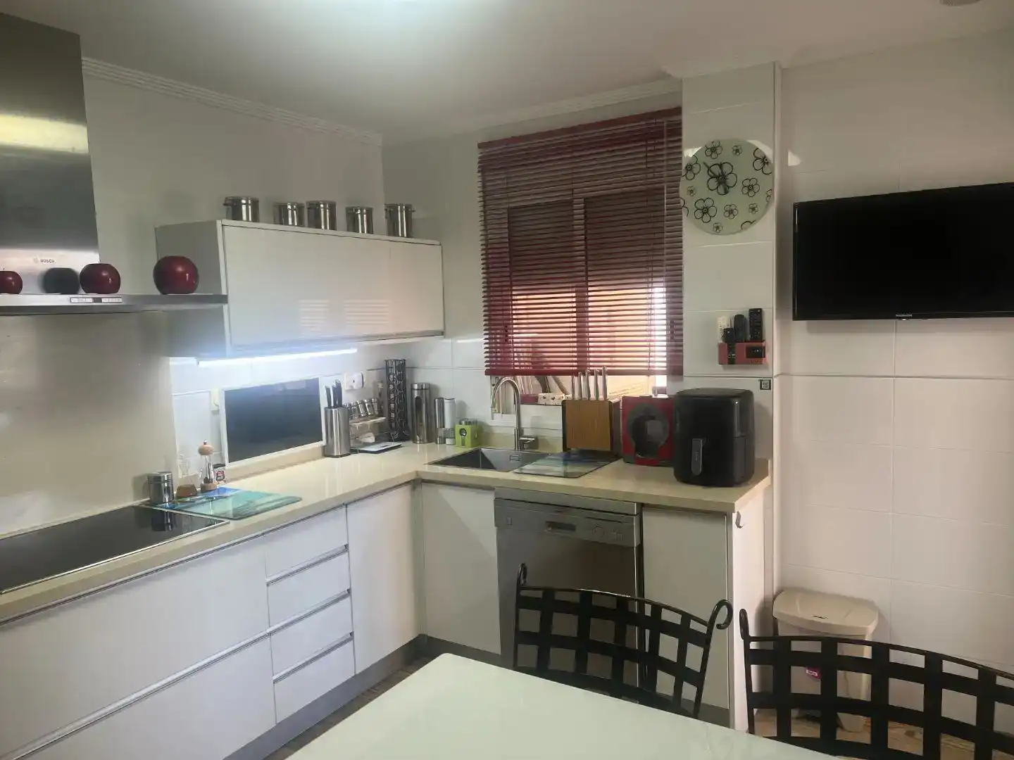 Cuina de Pis en venda en Elche / Elx amb Aire condicionat, Jardí privat i Parquet