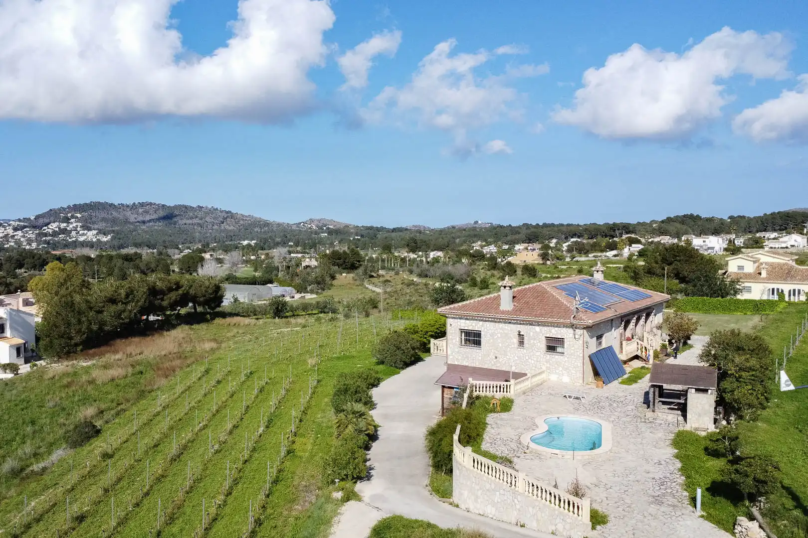 Vista exterior de Casa o xalet en venda en Jávea / Xàbia amb Terrassa i Piscina