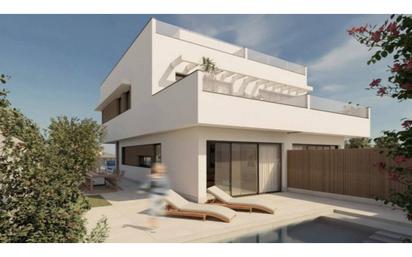 Exterior view of House or chalet for sale in Castelldefels  with Air Conditioner, Heating and Private garden