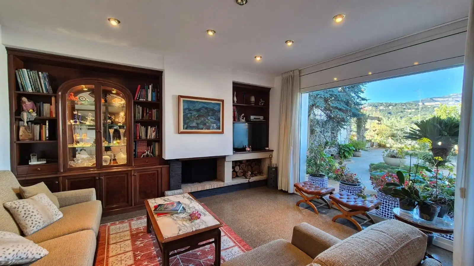 Sala d'estar de Casa o xalet de lloguer en Castellar del Vallès amb Calefacció, Jardí privat i Alarma