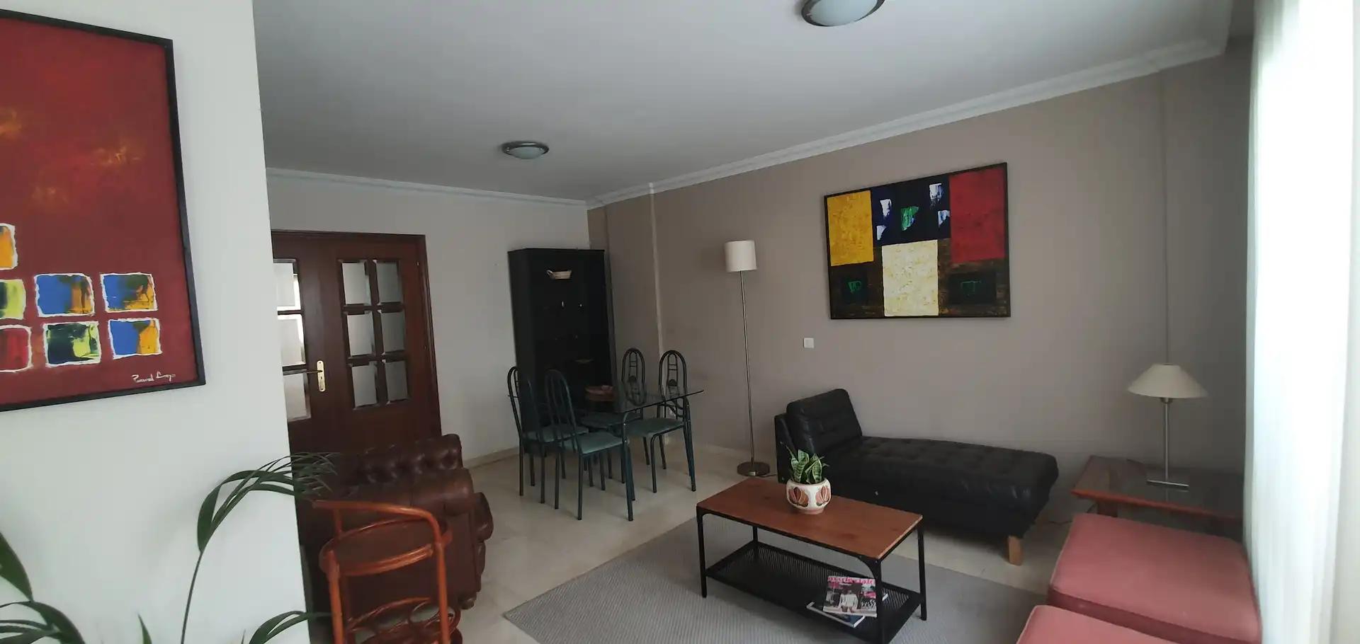 Living room of Flat for rent in Santa Cruz de Tenerife  with Private garden, Parquet flooring and Terrace
